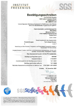 Zertifizierung SGS Institut Fresenius GmbH Hoereder Beck